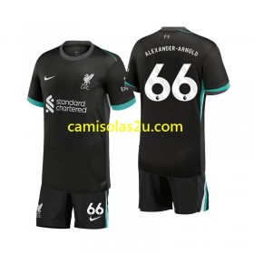 Camisolas de futebol Liverpool Alexander-Arnold 66 Criança Equipamento Alternativa 2024/25 Manga Curta